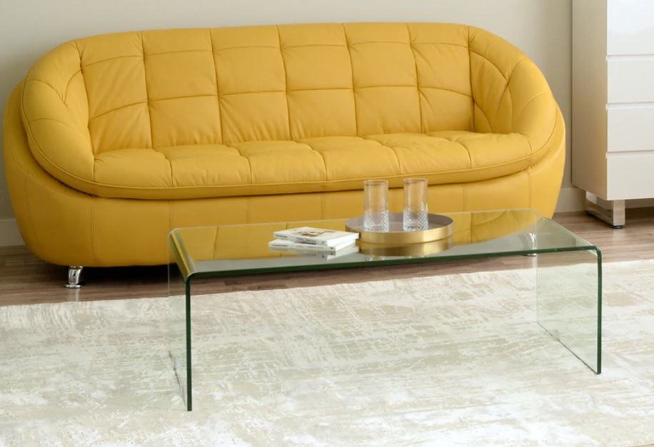 стъклена холна маса