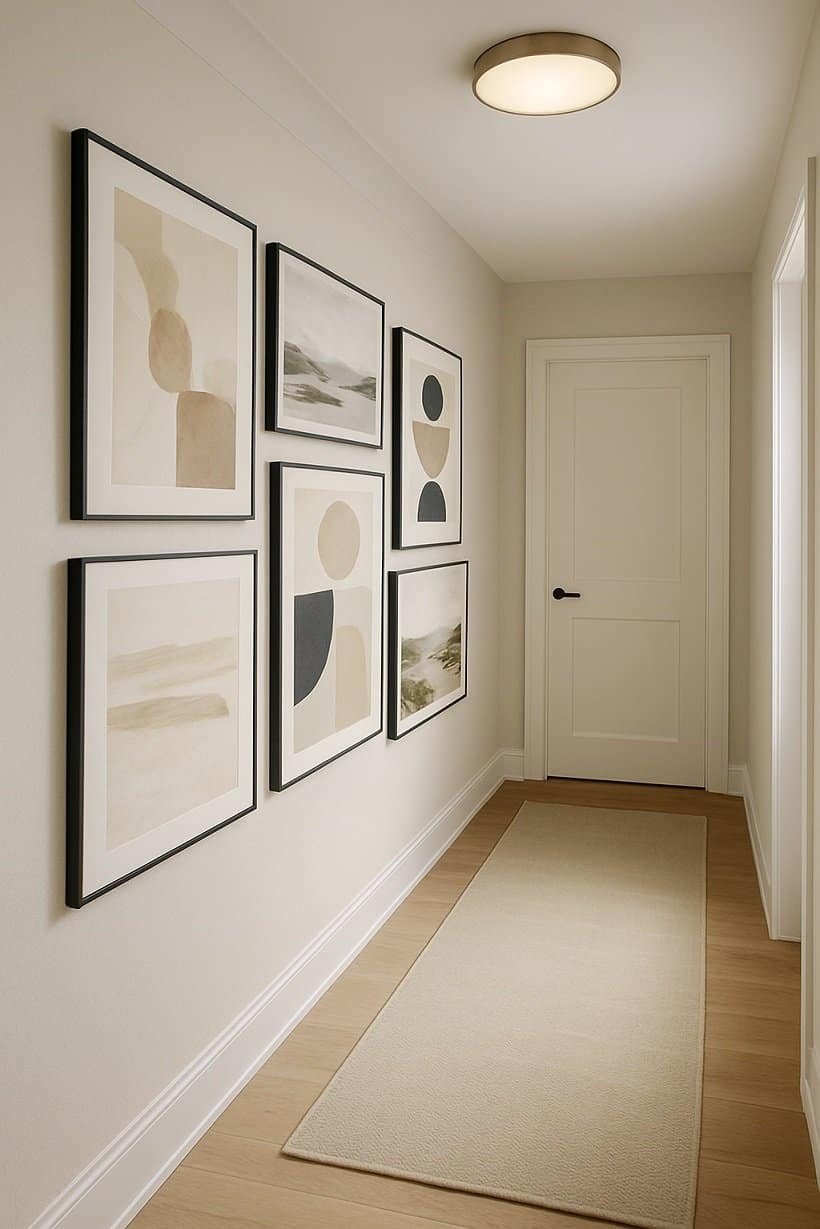  коридор в светли пастелни тонове